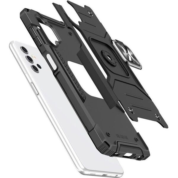 Hurtel Wozinsky Ring Armor pancerne hybrydowe etui pokrowiec + magnetyczny uchwyt Samsung Galaxy A23 niebieski