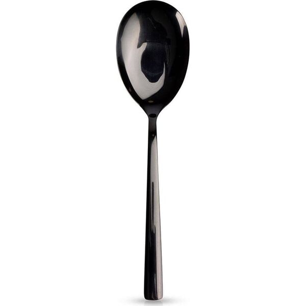 Orion Łyżka do sałaty stalowa czarna 25 cm BLACK