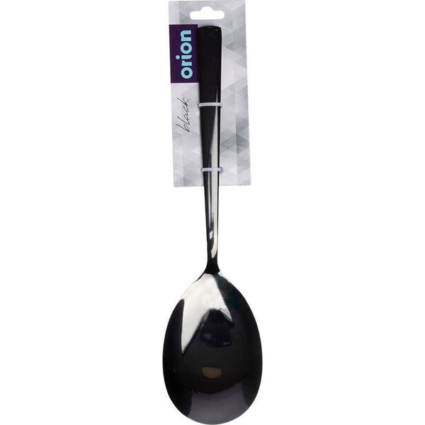 Orion Łyżka do sałaty stalowa czarna 25 cm BLACK
