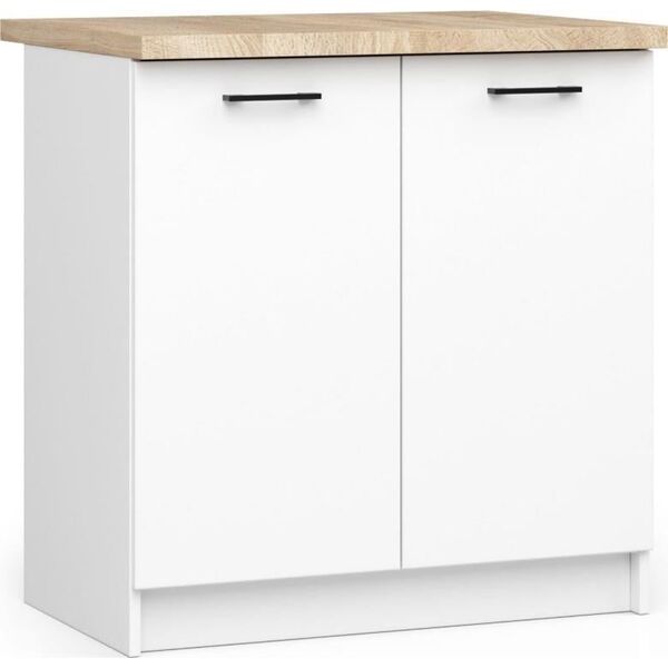 Fabryka Mebli Akord Szafka kuchenna Oliwia S 80cm 2D biała