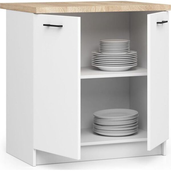 Fabryka Mebli Akord Szafka kuchenna Oliwia S 80cm 2D biała