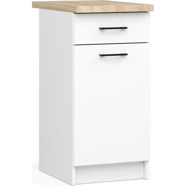 Fabryka Mebli Akord SZAFKA KUCHENNA OLIWIA S 40cm 1D 1S BIAŁA
