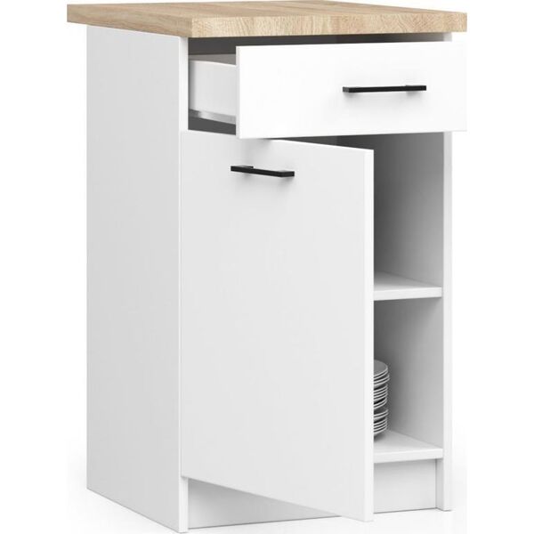 Fabryka Mebli Akord SZAFKA KUCHENNA OLIWIA S 40cm 1D 1S BIAŁA