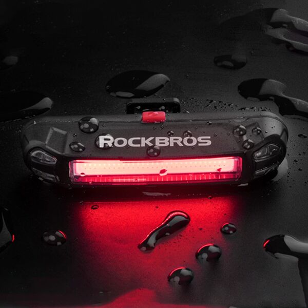 RockBros Lampka rowerowa tylna pod siodełko czerwona wodoodporna USB-A Lampka rowerowa tylna pod siodełko czerwona wodoodporna USB-A