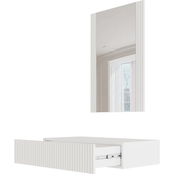 Triton Toaletka z lustrem PAFOS 80x41,6x100 biały mat