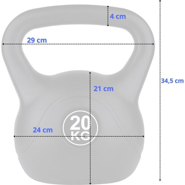 Kettlebell do ćwiczeń FUNFIT GYM&FITNESS 20 kg