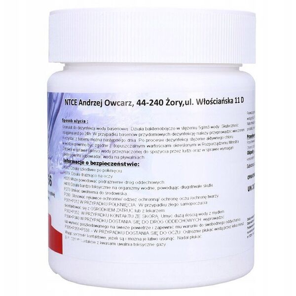 Chlorox T56 Granulat 0,5kg Chemia do basenu EDUKAMP