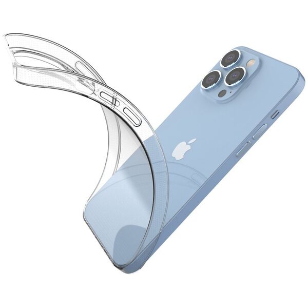 Żelowy pokrowiec etui do iPhone 14 Pro Max Ultra Clear 0.5mm - przezroczysty HURTEL