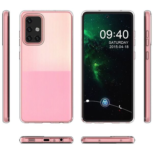 Żelowy pokrowiec etui Samsung Galaxy A73 Ultra Clear 0.5mm - przezroczysty HURTEL