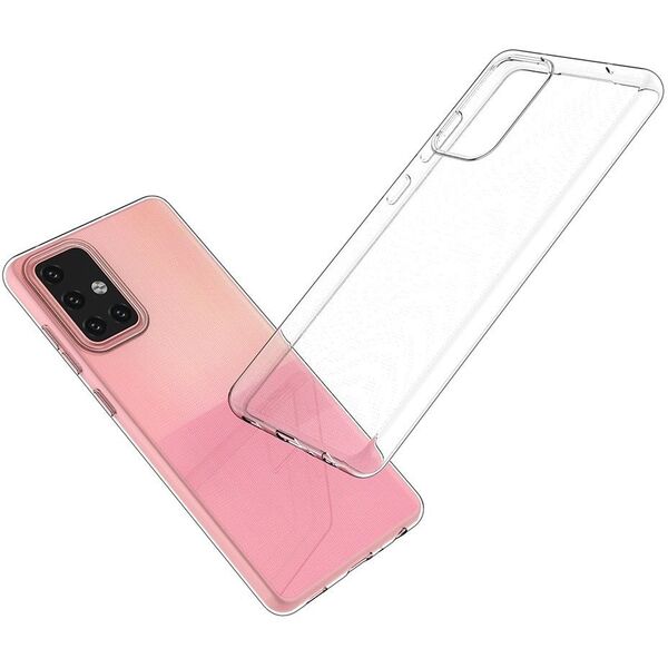 Żelowy pokrowiec etui Samsung Galaxy A73 Ultra Clear 0.5mm - przezroczysty HURTEL