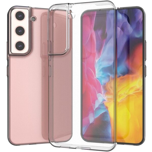 Żelowy pokrowiec etui do Samsung Galaxy S22+ Ultra Clear 0.5mm - przezroczysty HURTEL