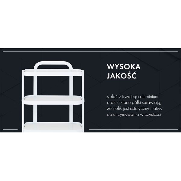 Stolik Kosmetyczny Giovanni H6702 Biały