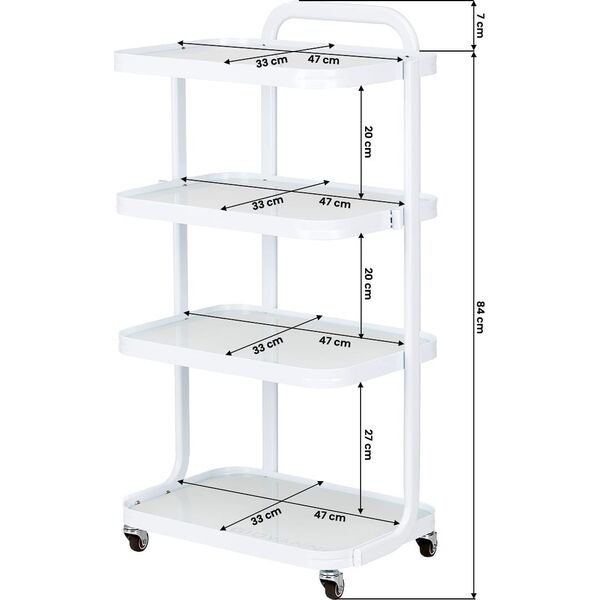 Stolik Kosmetyczny Giovanni H6702 Biały