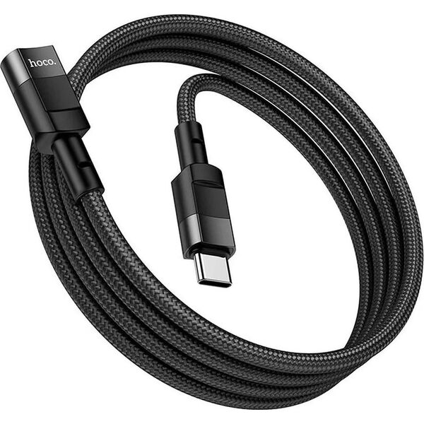 HOCO Adapter OTG Typ C (Męski) Do Typ C (Żeński) 3A U107 1,2 M Czarna