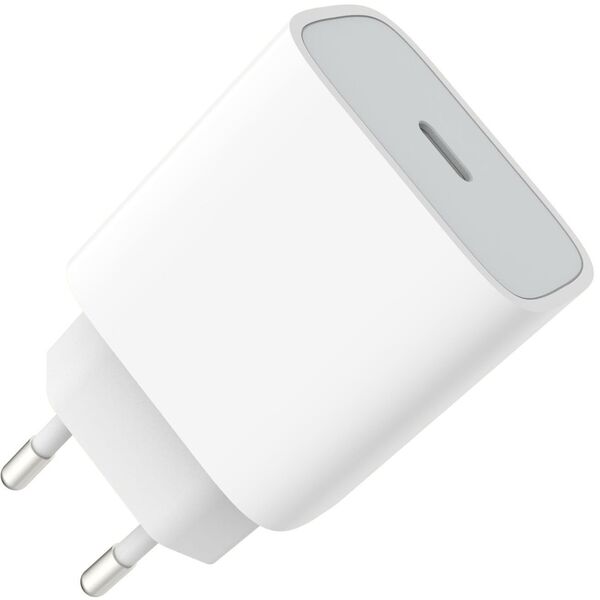Ładowarka sieciowa 230V PLATINET 1xUSB-A + 1xUSB-C 20W biała (46000)
