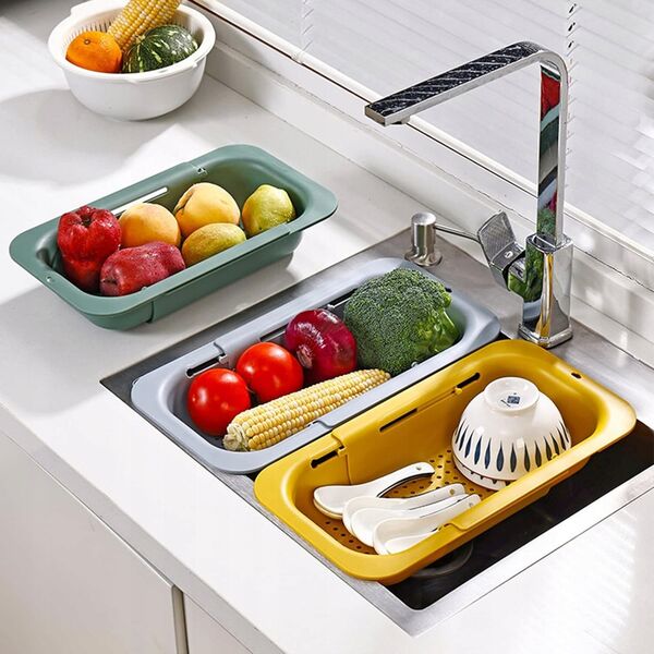 EXTENDABLE SINK COLANDER 20X34.5X47.5CM