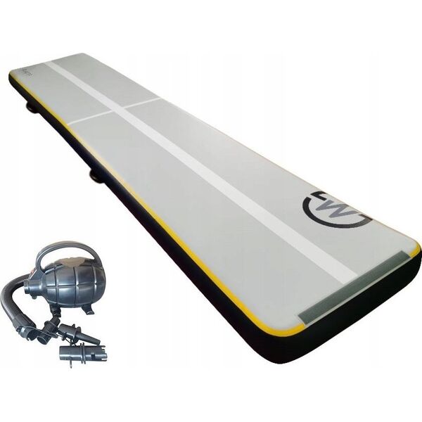Master AirTrack Dmuchana Mata Gimnastyczna MASTER S-Pro 600 x 100 x 20 cm Grey-Black