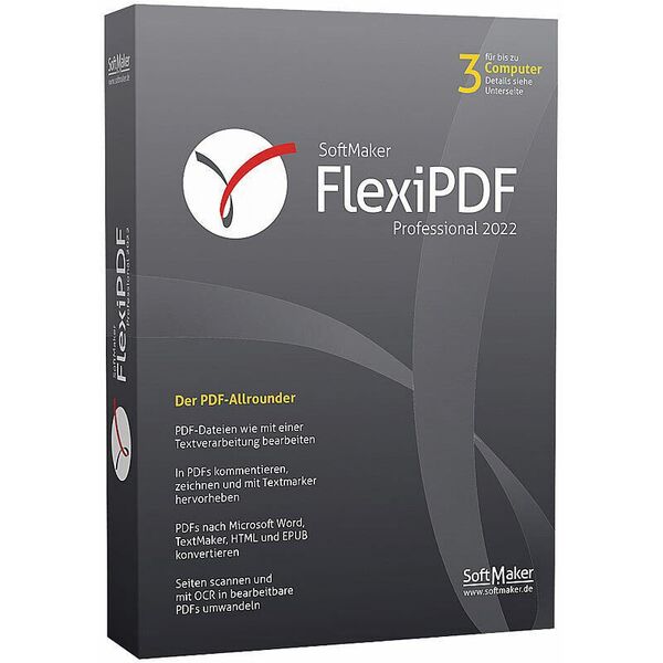 SoftMaker Flexi PDF Professional 2022 WIN 3Geräte