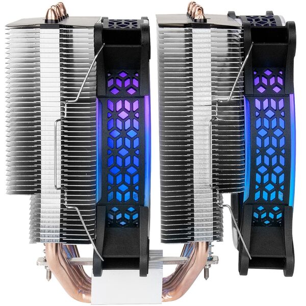Mars Gaming MCPU-XT CPU Cooler Dual Tower Cooling 300W 2x120mm ARGB