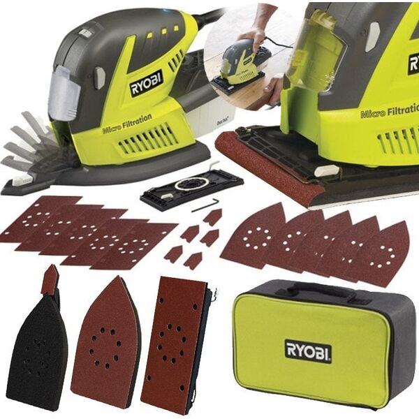 Ryobi RMS180-TA30 Wielofunkcyjna szlifierka 180 W 3 tryby trójkątna Ryobi