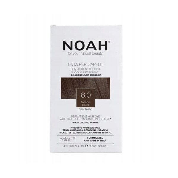 Μόνιμη βαφή μαλλιών Noah 6.0 Σκούρο Ξανθό 140 ml