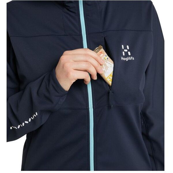 Γυναικείο softshell μπουφάν Haglofs L.I.M Hybrid Softshell Jacket - t.blue/f.blue