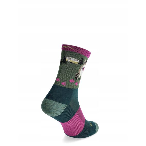 Skarpety damskie Darn Tough Critter Club Micro Crew Lightweight with Cushion - moss rozmiar: s