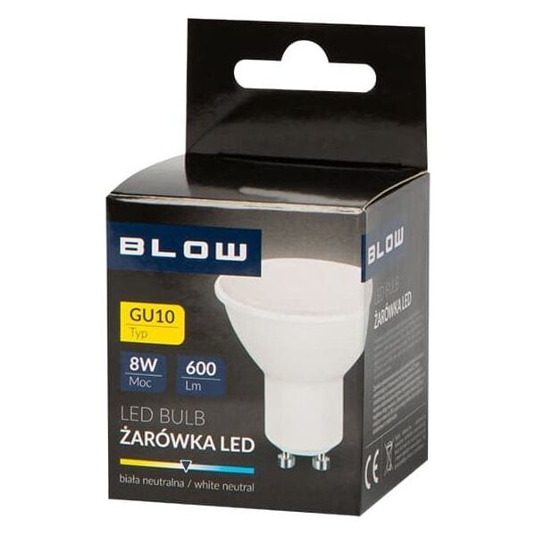 Blow 87-408# Żarówka led  gu10 8w 230v b.neutralna