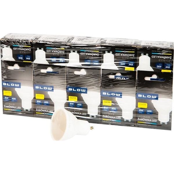 Blow 87-438# Żarówka led  gu10 8w 230v neut.10szt