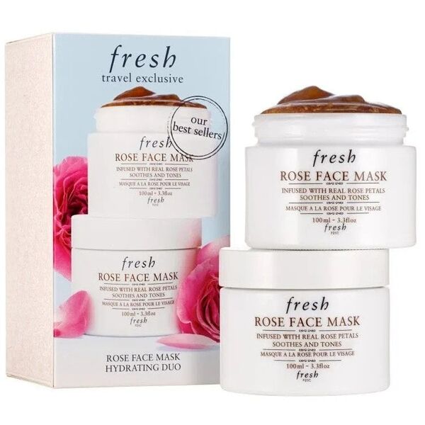 Σετ Duo Fresh, Fresh, Rose, Καταπραϋντική & Τονωτική, Κρέμα Μάσκα, Για Πρόσωπο, 2 τεμ, 100 ml Για Γυναίκες