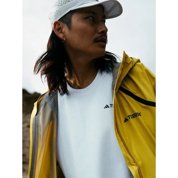 Koszulka bawełniana adidas TERREX Nat Geo UF AEROREADY Graphic T-Shirt - white rozmiar: l