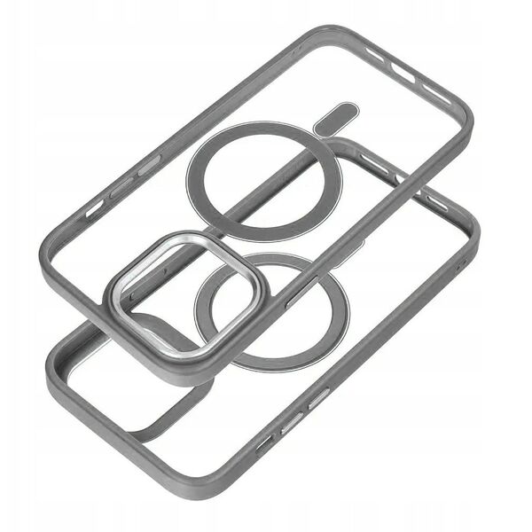 Futerał COLOR EDGE MAG COVER kompatybilny z MagSafe do IPHONE 16e (SE 4 2025) tytanowy szary