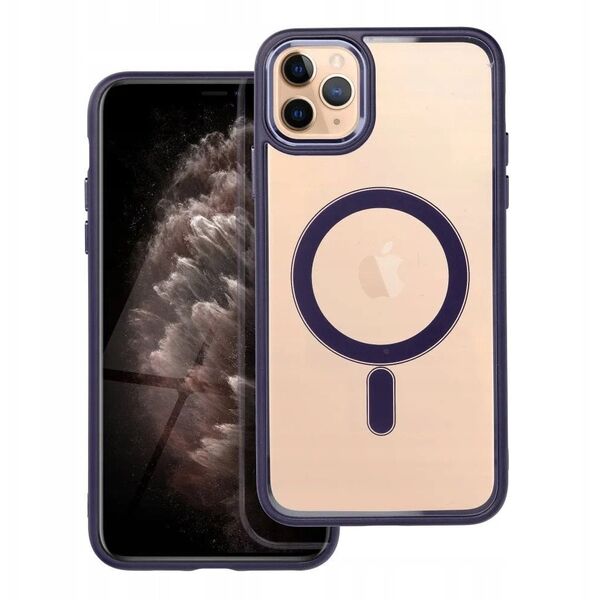 Futerał COLOR EDGE MAG COVER kompatybilny z MagSafe do IPHONE 11 Pro Max fioletowy