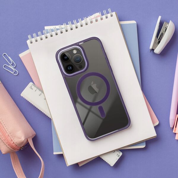Futerał COLOR EDGE MAG COVER kompatybilny z MagSafe do IPHONE 11 Pro Max fioletowy