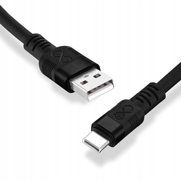 Kabel eXc Whippy Pro USB-A/USB-C 0,9m czarny - Gwarancja bezpieczeństwa. Proste raty. Bezpłatna wysyłka od 170 zł.