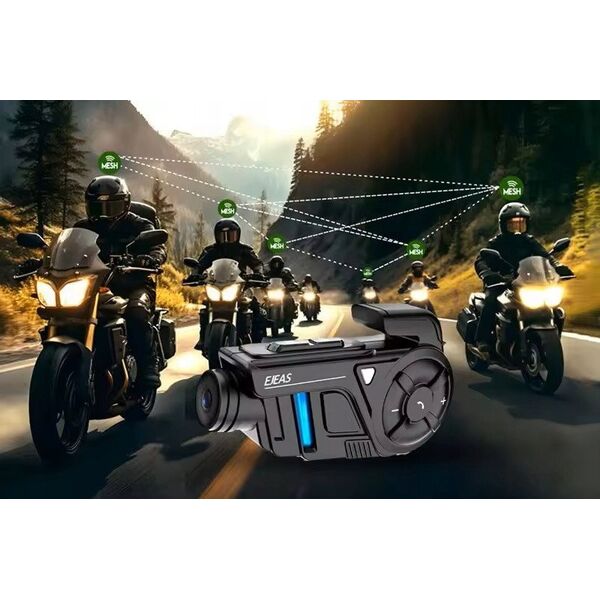 Interkom motocyklowy PREMIUM EJEAS K1 MESH 2K Bluetooth 5.1 Wi-Fi CVC 1000m