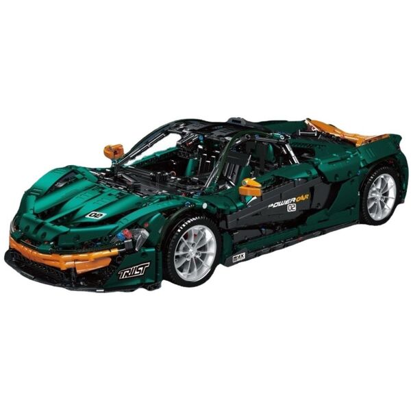 Klocki Konstrukcyjne Samochód Sportowy Zielony 1:8 P1 3268el LEAN Toys