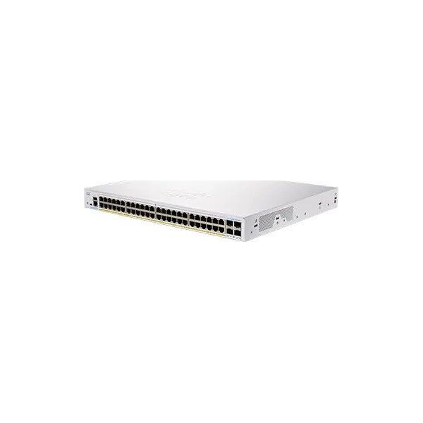 Cisco switch CBS250-48PP-4G, 48xGbE RJ45, 4xSFP, PoE+, 195W (CBS25048PP4GEURF)