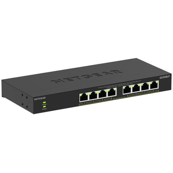 Netgear Switch 8 θύρες PoE Gigabit Μη Διαχειριζόμενο GS308LP