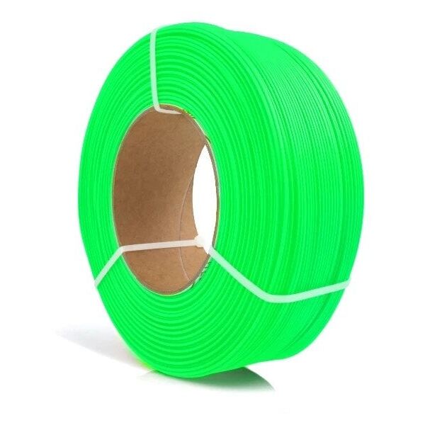 3D plastikas PLA zalia (neon green) 1.75mm 1kg refill pakuote Rosa3D