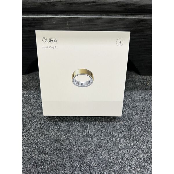 Oura Ring 4 έξυπνο δαχτυλίδι, Χρυσό, μέγεθος 9