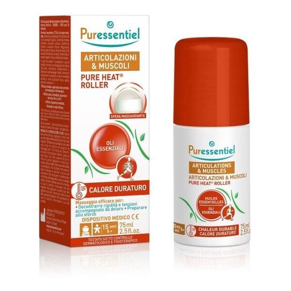 Puressentiel, Pure Heat, Αιθέρια Έλαια, Roll-On Λάδι Σώματος, Για Αρθρώσεις & Μύες, 75 ml Unisex
