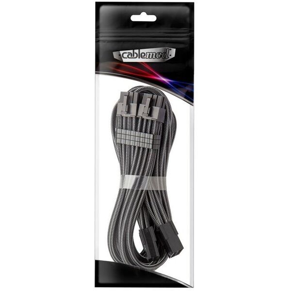 CableMod Pro ModMesh 8+8-pin PCI-e-Verlngerung, 45cm - carbon