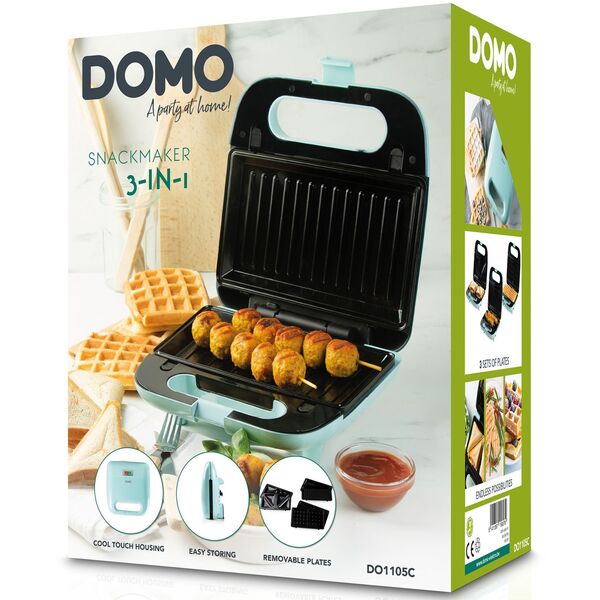 DOMO opiekacz gofrownica 3w1 DO1105C