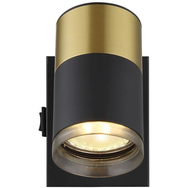 Spotlight GLOBO BRISBON, 1xGU10 max 1x25W, black/copper color. 7x9x12cm