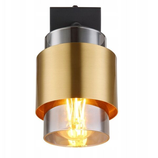 Spotlight GLOBO MILLEY, 1xE27 max 1x40W, smoke glass 10x14.5x17cm