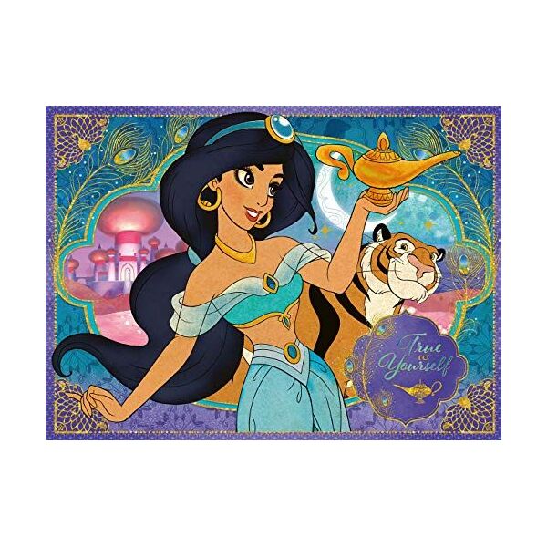 Ravensburger RVSB4 Ravensburger UK 10409 Ravensburger Disney Princess - Jasmine, puzzle XXL 100 elementów, brązowe