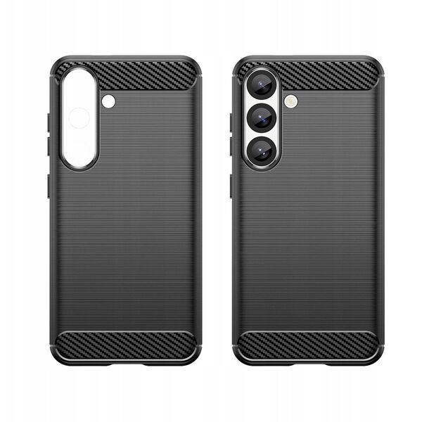 Ελαστική θήκη σιλικόνης Carbon Case για Realme 14 5G - μαύρη