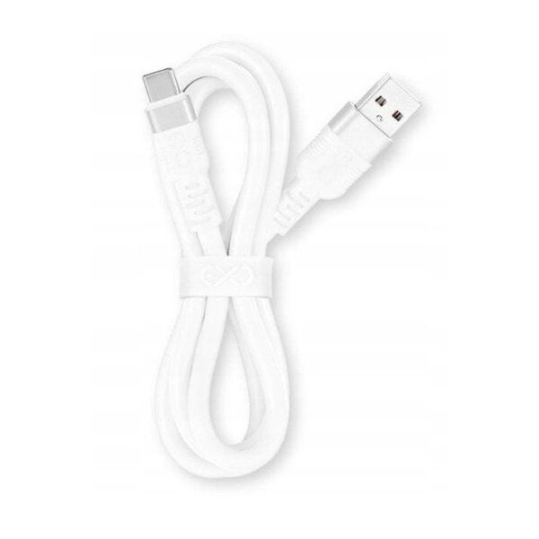 Kabel eXc Whippy Pro USB-A/USB-C 0,9m biały - Gwarancja bezpieczeństwa. Proste raty. Bezpłatna wysyłka od 170 zł.