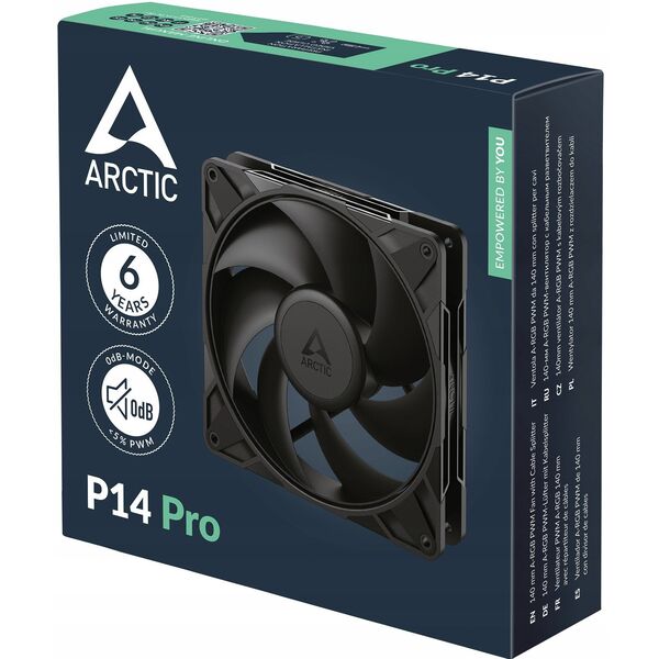 ARCTIC P14 Pro PST PWM Lüfter - 140mm, schwarz